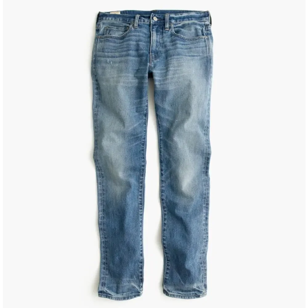 J.Crew 484 Slim-Fit Stretch Jeans Mens Sz 32x32 Blue Whitford Wash Straight Leg